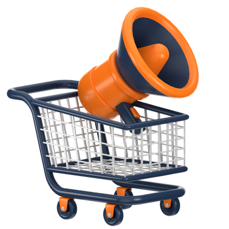 E Commerce Marketing  3D Icon