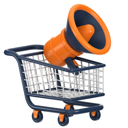 E Commerce Marketing  3D Icon