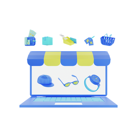 E Commerce Marketplace  3D Icon
