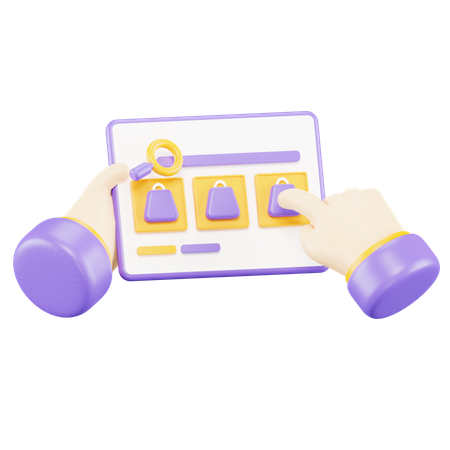 E-Commerce-Plattform  3D Icon