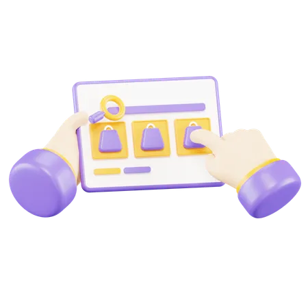 E-Commerce-Plattform  3D Icon