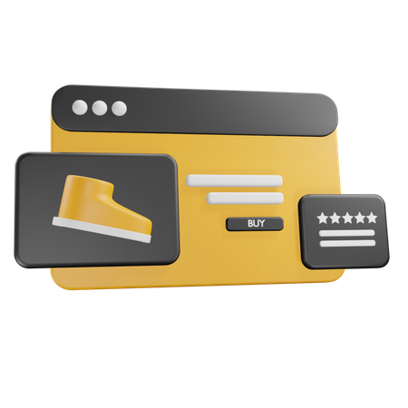 E-Commerce-Plattform  3D Icon