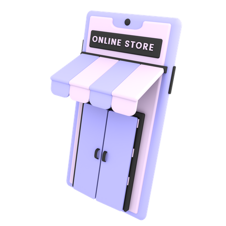 E-Commerce-Shop  3D Illustration