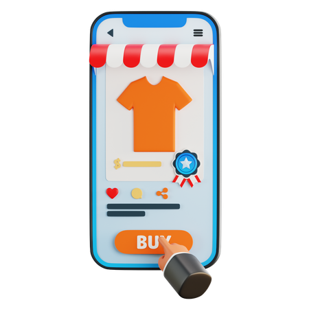 E-Commerce Store  3D Icon