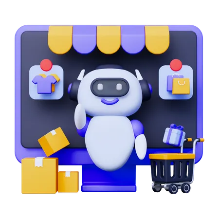 Eコマースストア  3D Icon