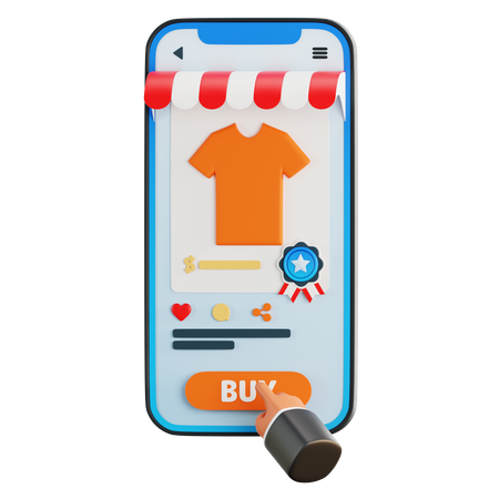 E-Commerce Store  3D Icon