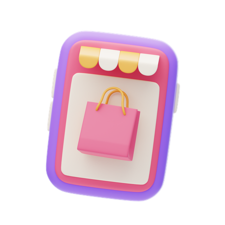 E Commerce Website  3D Icon