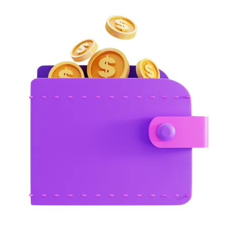 E-Geldbörse  3D Illustration