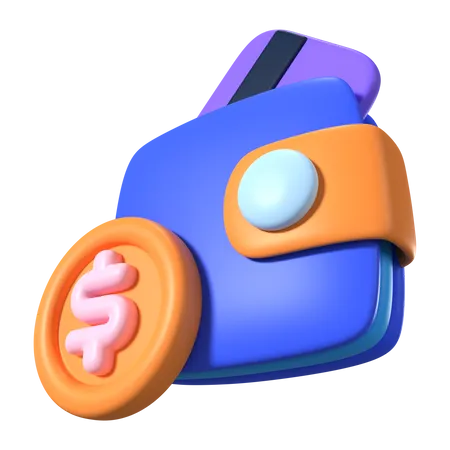 E-Geldbörse  3D Icon