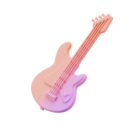 Elektrische Gitarre  3D Illustration