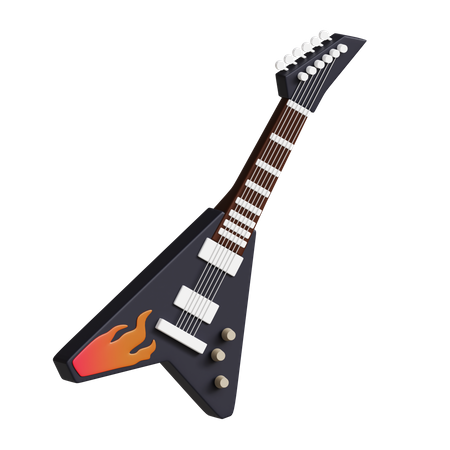 Elektrische Gitarre  3D Icon