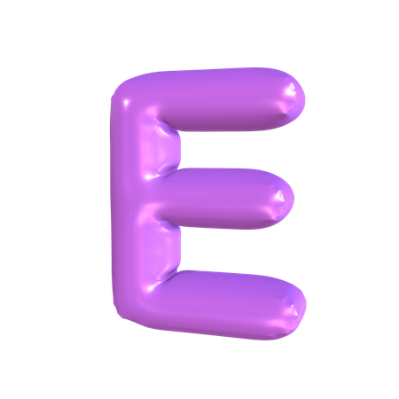 E Latter  3D Icon