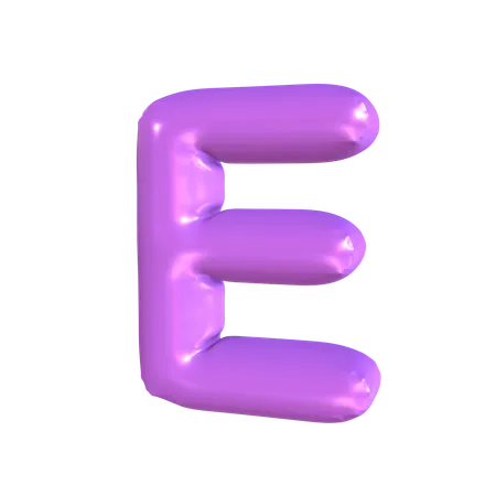 E Latter  3D Icon