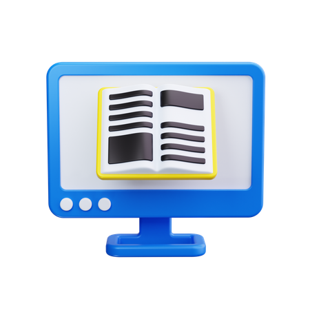 E-learning  3D Icon