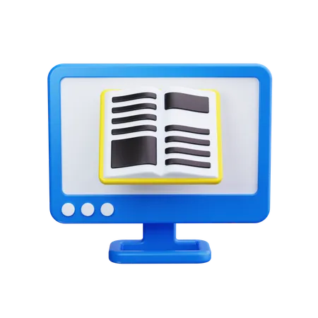 E-learning  3D Icon