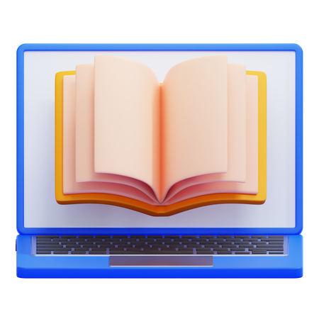 Apprentissage en ligne  3D Icon
