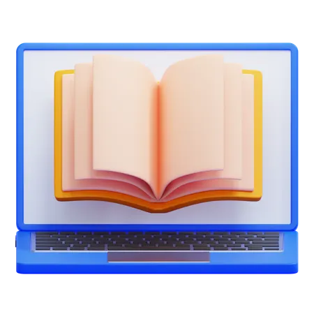 Apprentissage en ligne  3D Icon