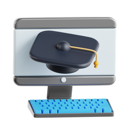 E-Learning  3D Icon