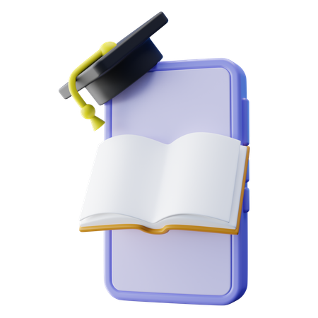 E Learning  3D Icon