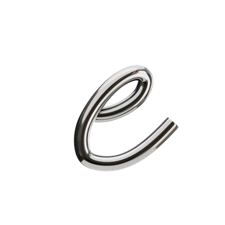 E Letter  3D Icon