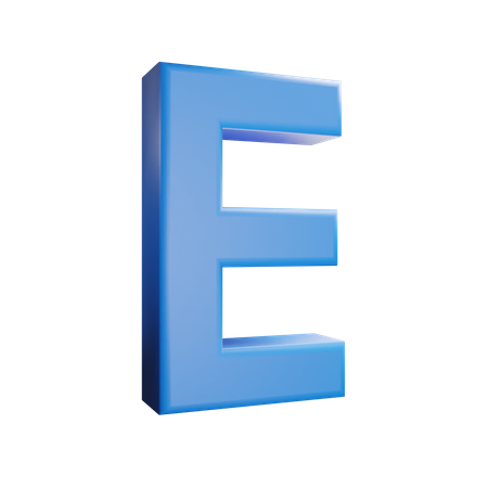 E lettre  3D Icon