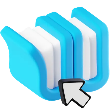 E-Library  3D Icon