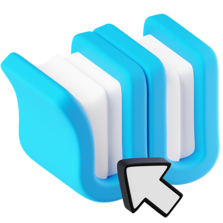 E-Library  3D Icon