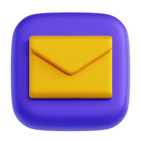E e-mail  3D Icon
