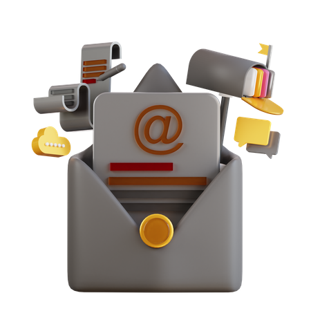 E Mail  3D Icon