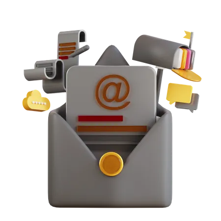 E Mail  3D Icon