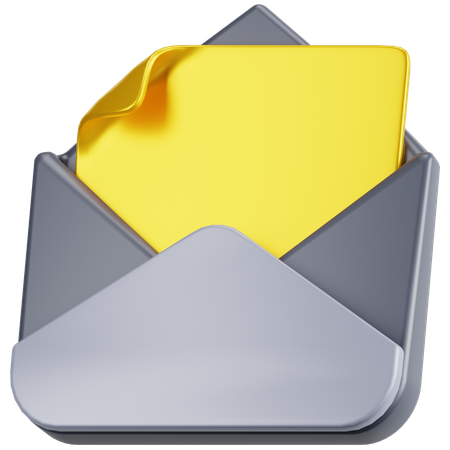 Abrir e-mail  3D Icon