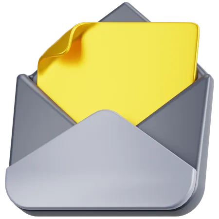 Abrir e-mail  3D Icon