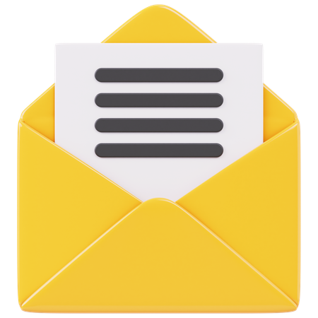 Abrir e-mail  3D Icon