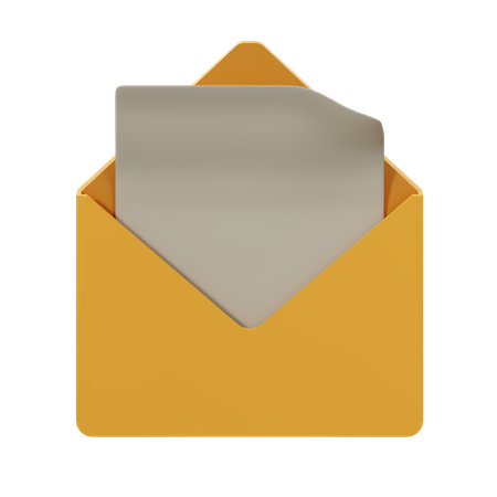 Abrir e-mail  3D Icon