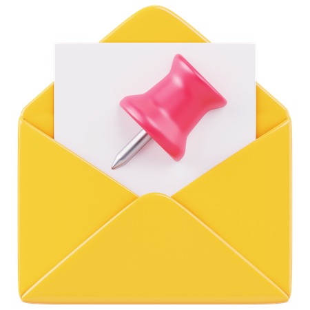 E-Mail ausgewählt  3D Icon