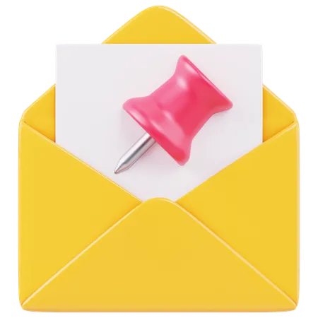 E-Mail ausgewählt  3D Icon