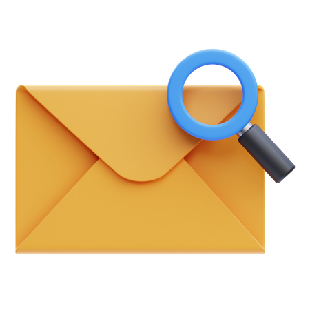 Pesquisa de ação de e-mail  3D Icon