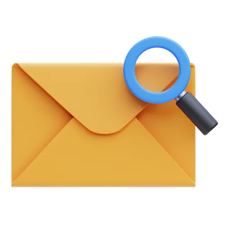 Pesquisa de ação de e-mail  3D Icon