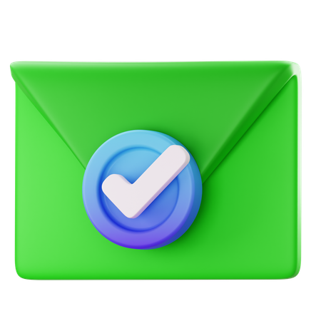 E-mail aceitar  3D Icon