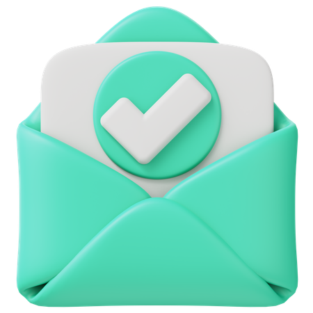 E-mail aceitar  3D Icon