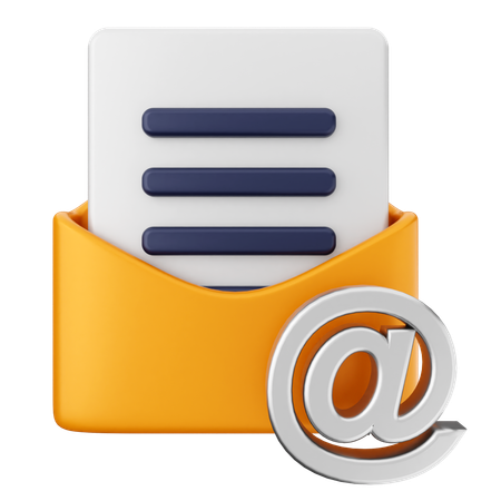 E-Mail-Adresse Nachricht  3D Icon