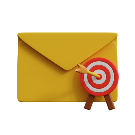 Alvo de e-mail  3D Icon