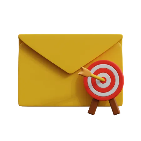 Alvo de e-mail  3D Icon