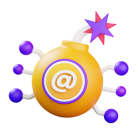 E-Mail-Angriff  3D Icon