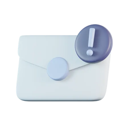 E-Mail-Ausrufezeichen  3D Icon