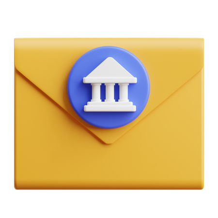 E-mail do banco  3D Icon