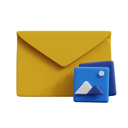 Bild per E-Mail senden  3D Icon