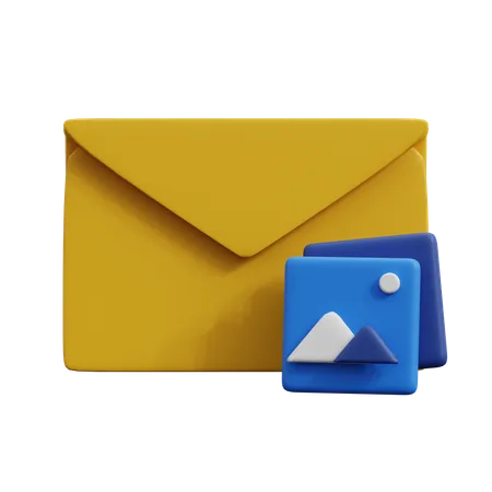 Bild per E-Mail senden  3D Icon