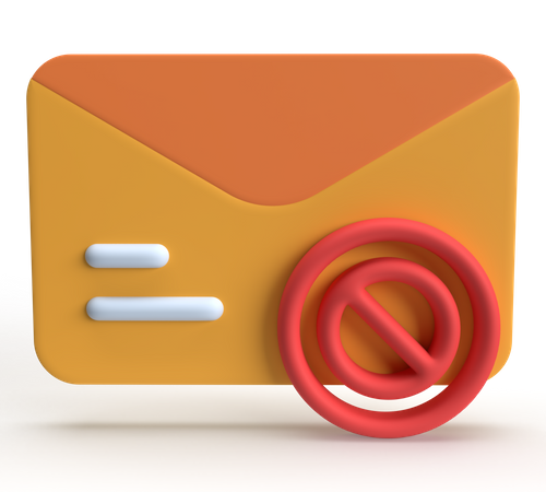 E-Mail-Blocker  3D Icon