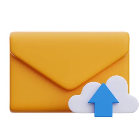 Upload de e-mail  3D Icon